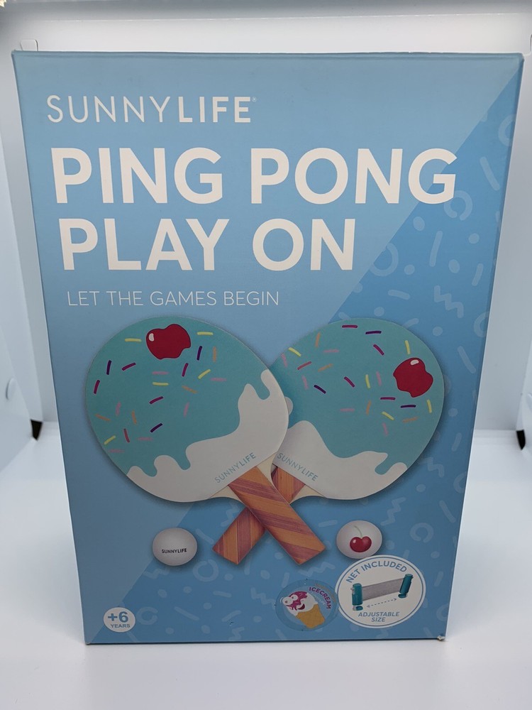 New Sunnylife Ping Pong Set Ice Cream Style