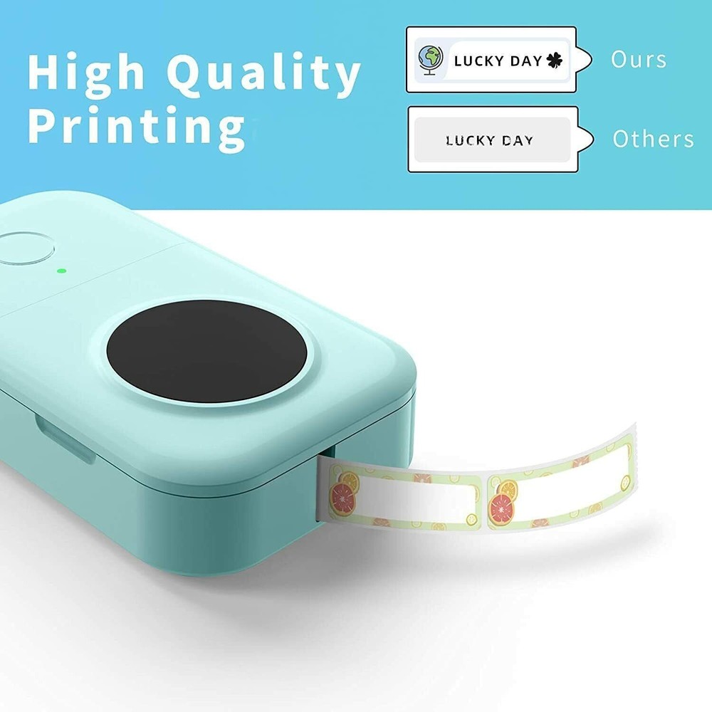 Phomemo D30 Label Maker Machine, Portable Bluetooth Mini Label Printer Handheld