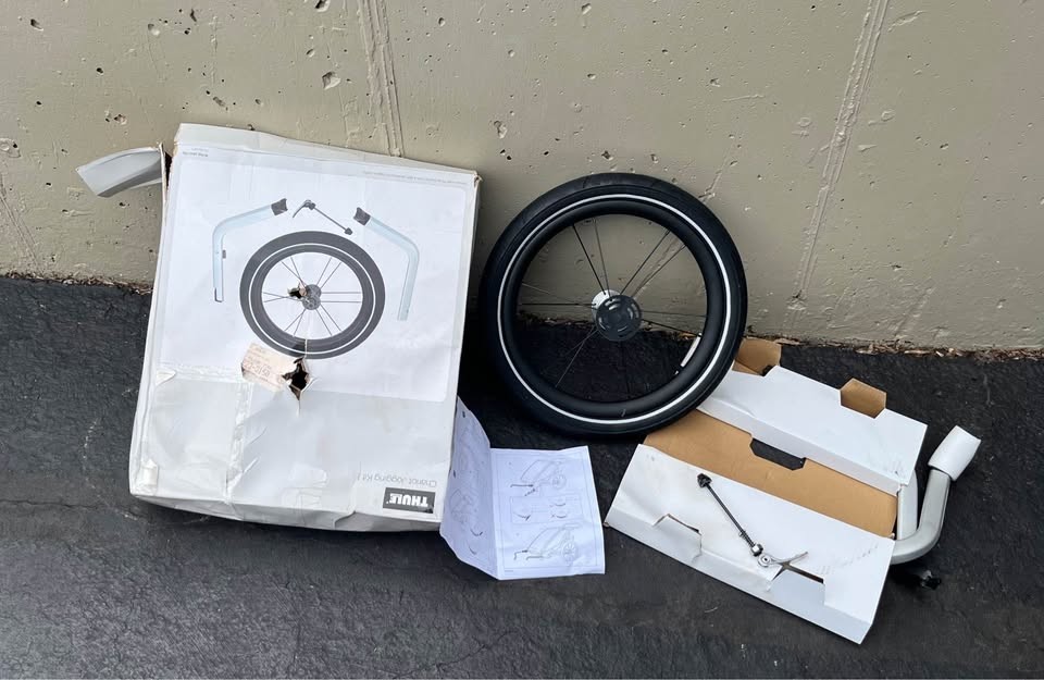 Thule Chariot Jogging Kit 1 Single Stroller Conversion Wheel Lite Cross NEW