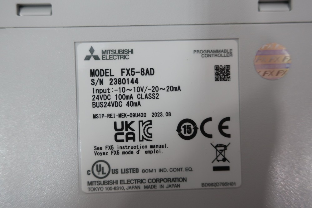 Mitsubishi FX5-8AD Programmable Cpu Plc Module