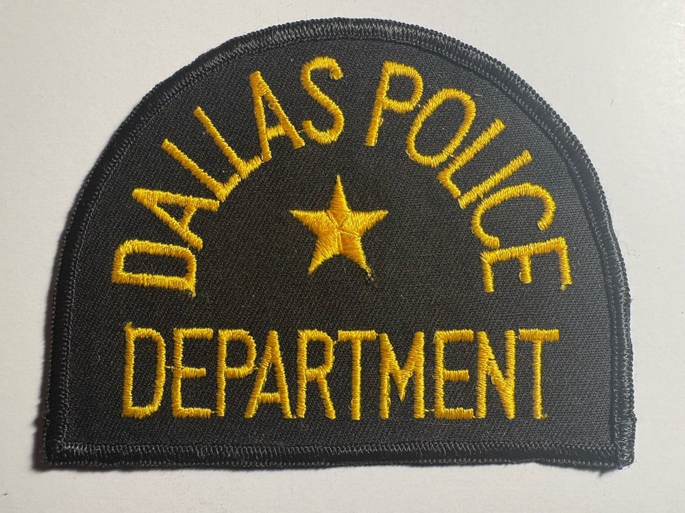 Dallas Texas Police Patch ~ No Red Circle Around The Star