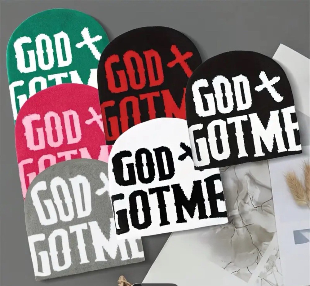 God Got Me Beanie Unisex Winter Fall