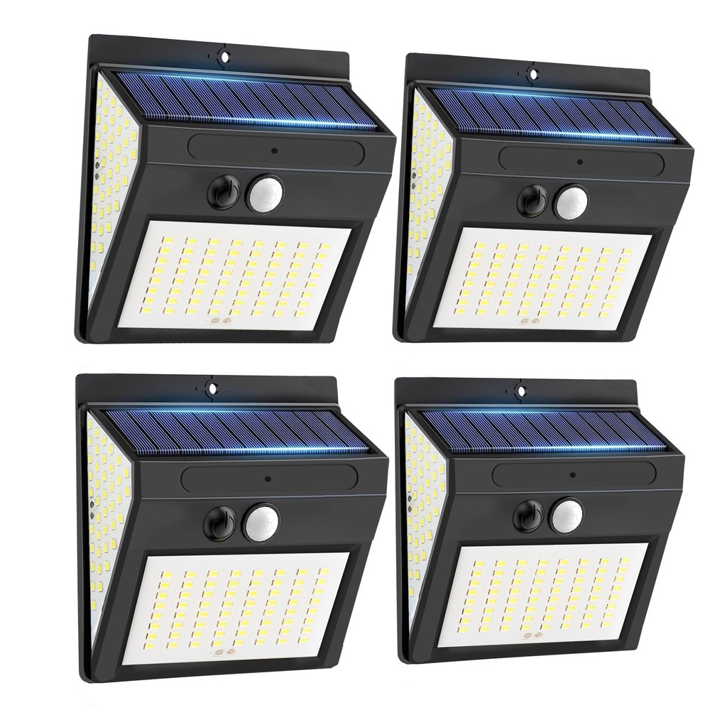 Solar Powered 144 LEDS Light PIR Motion Sensor Outdoor Security Lamp Wall Garden
