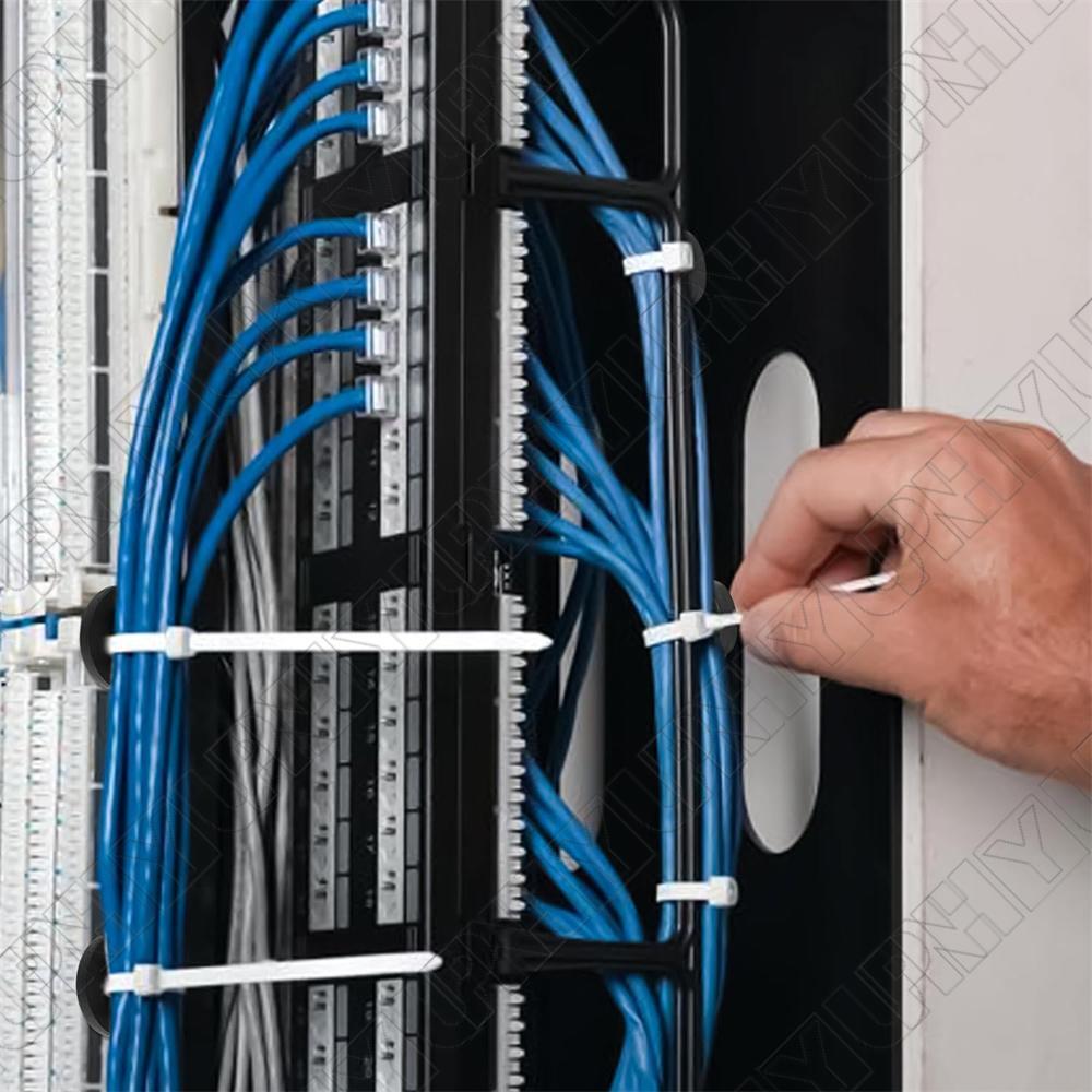 20Pcs Magnetic Cable Zip Tie Base Cable Ties Mount Wire Clips Management Base