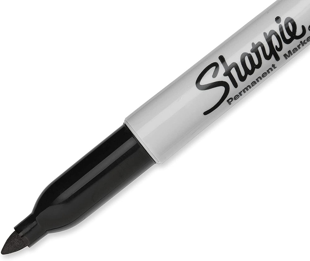 Sharpie Permanent Marker Fine Point, Black 5 pack (SAN30665)