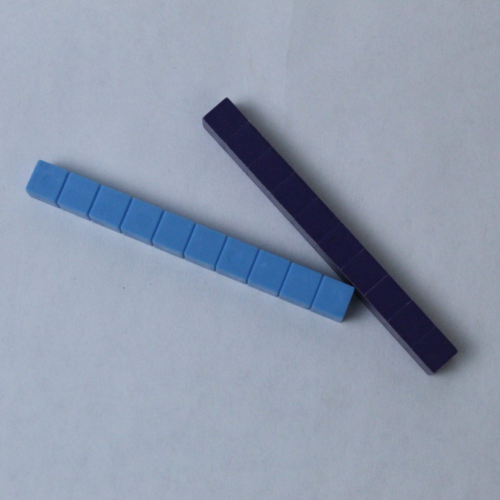 52 Math Base 10 Rods Set Plastic Homeschool Math Manipulatives Good Condition
