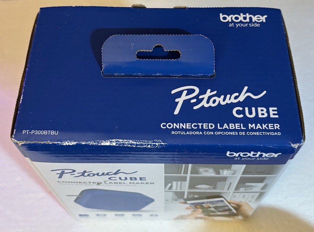 Brother P-touch CUBE Connected Label Maker PT-P300BTBU “NEW”