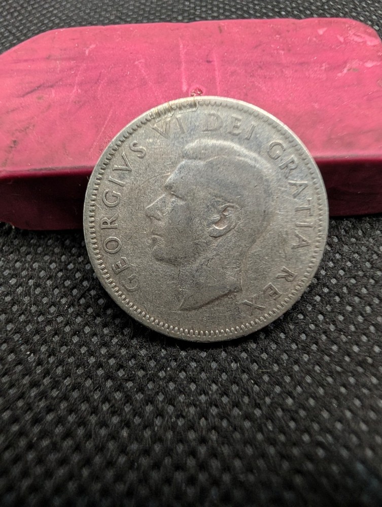 CANADA 1949 80% SILVER 25 CENTS