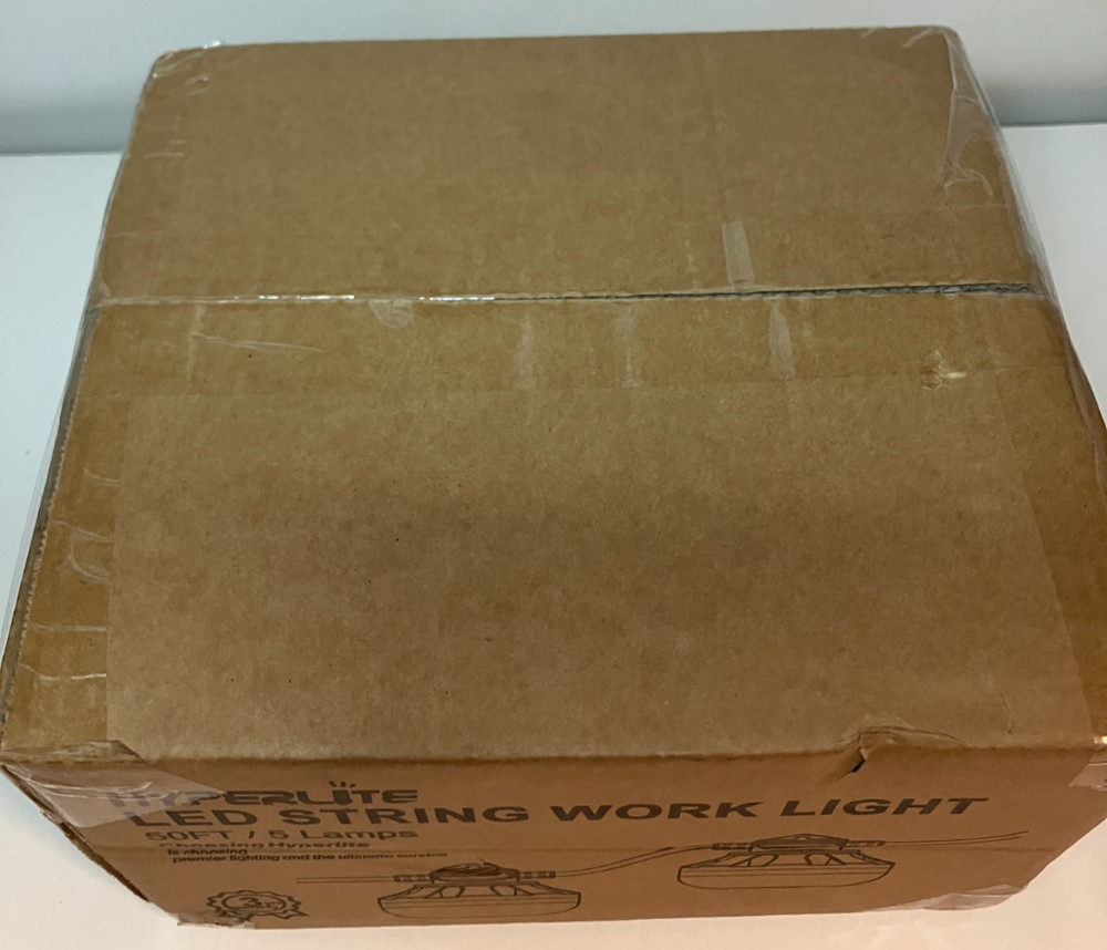 NEW Hyperlite LED String Work Light String 50FT 5 Lamps In Original BOX Sealed
