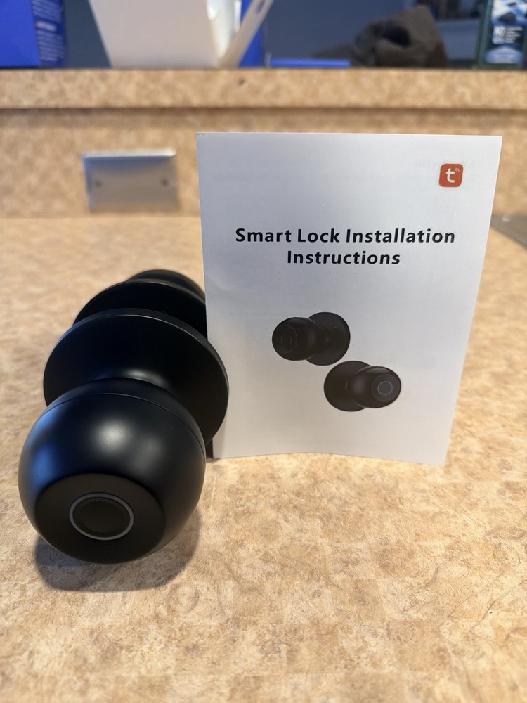 JO.KO Fingerprint Biometric Smart Door Lock, Keyless Entry, App Control, Black