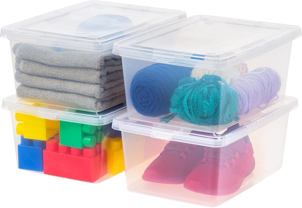 20-Piece Set of Lidded Storage Containers, 6-Quart Capacity,