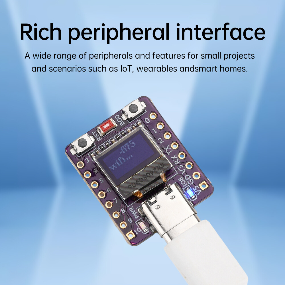 ESP32-C3 0.42-inch OLED WIFI Bluetooth Development Board Type-C 4M SPI Flash
