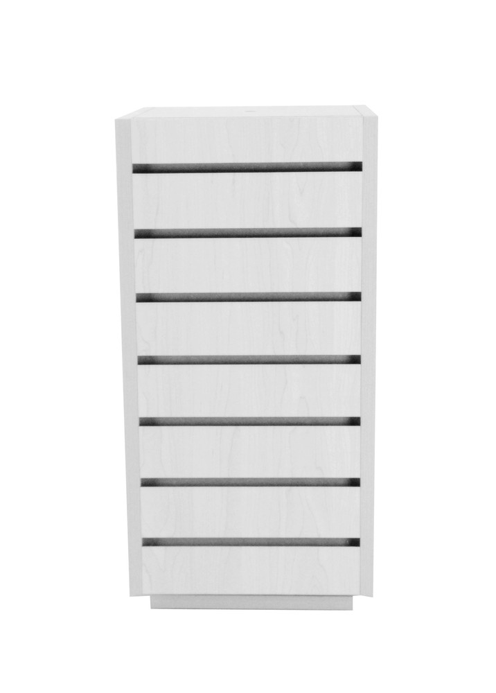 4-Sided Slatwall Counter Spinner White Display Rack Giftware Merchandiser Stand