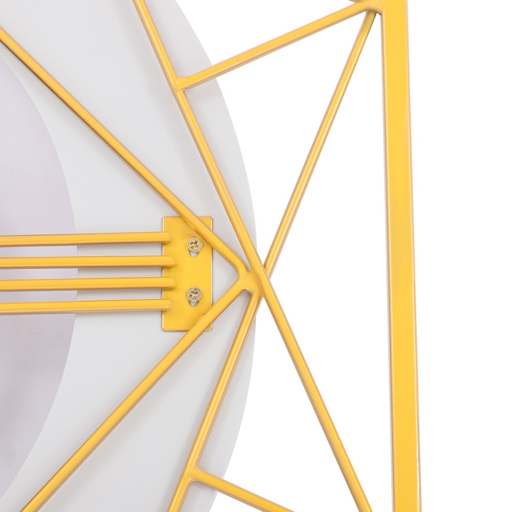 Modern Wall Clock - Silent Battery Powered Analog , Easy Mount