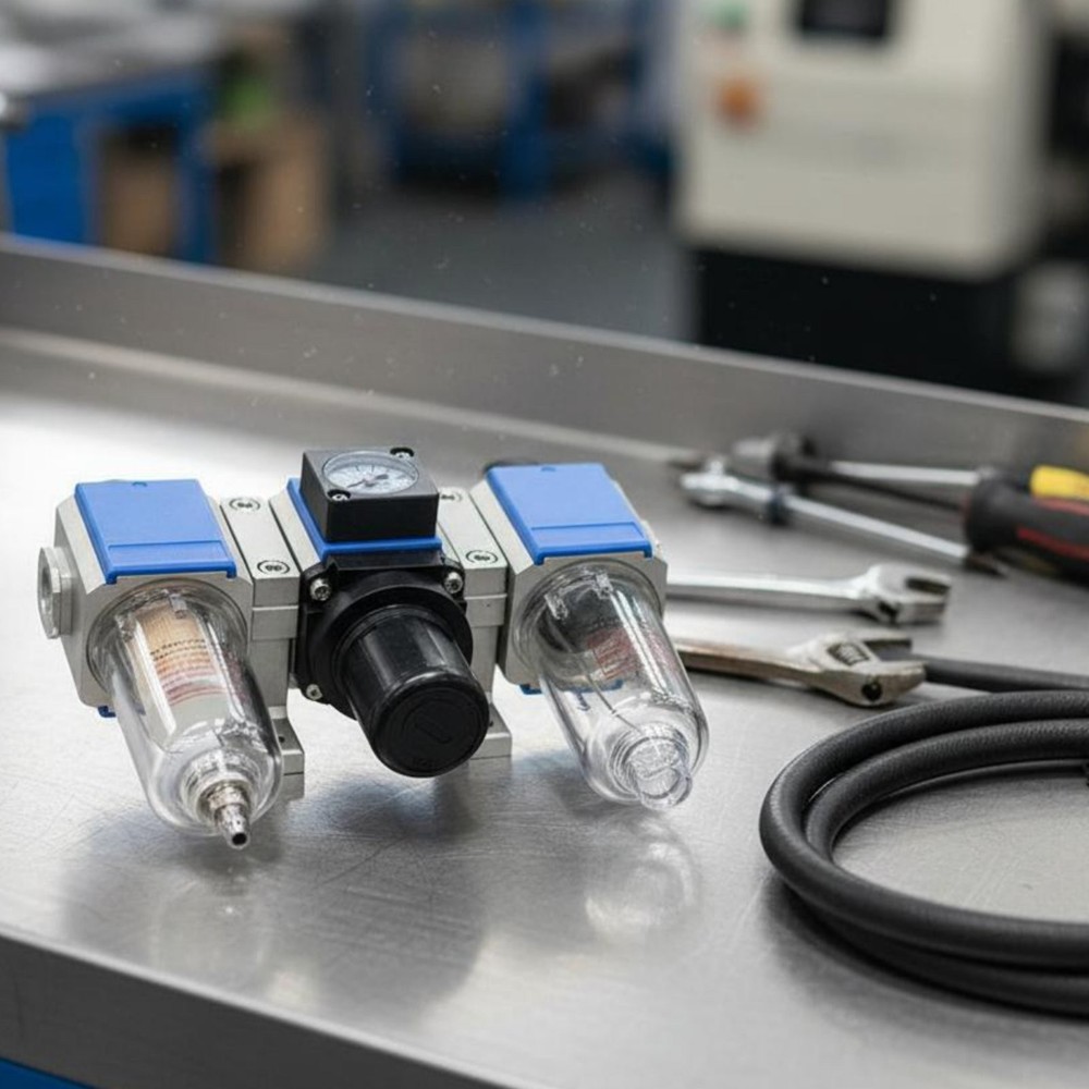 Air Strainer Pressure Controller Lubricator Mounting Bracket Air-Powered FRL