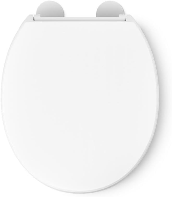 KOHLER Hyten 3" Elevated Toilet Seat Quiet Soft-Close Round Seat (White)