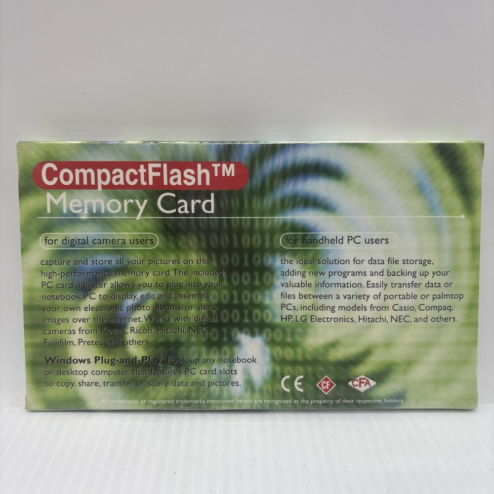 CompactFlash MemoryCard MegaData Digital Camera Users And Handheld Pc Users {47}