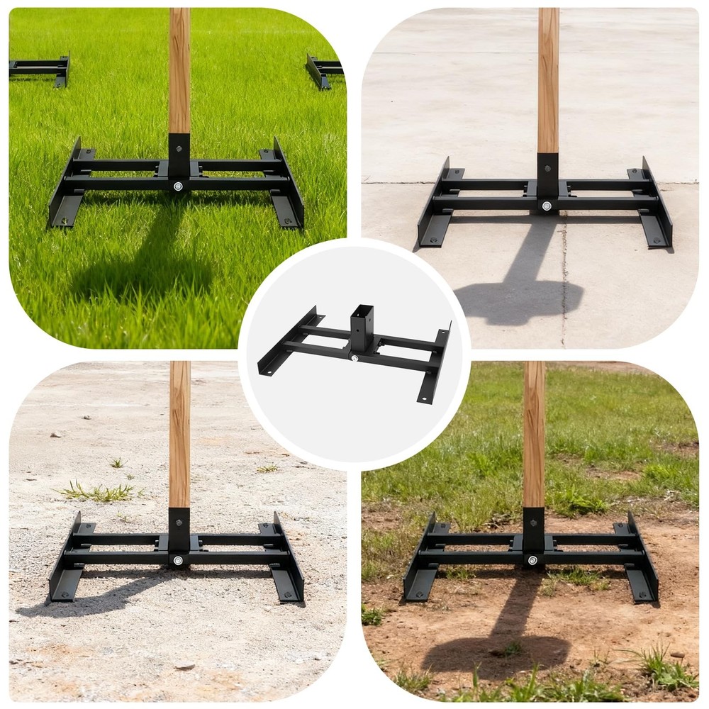 2X4 Shooting Target Stand Base, Double T-Shaped Stand-2 Set