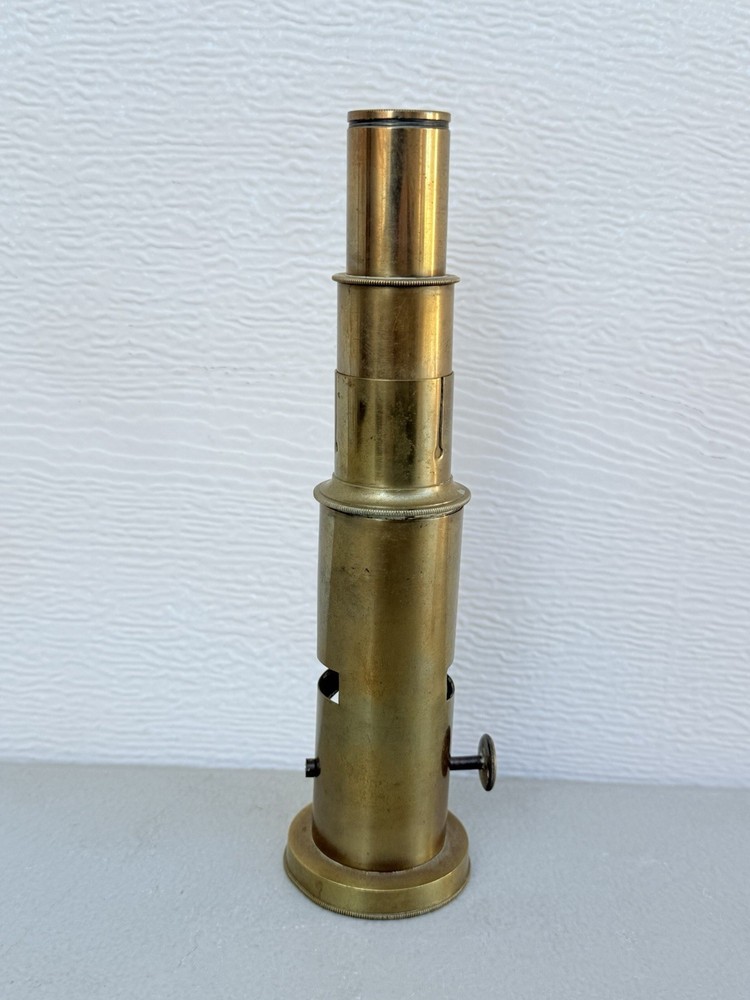 Antique Brass Field Microscope Portable small vintage