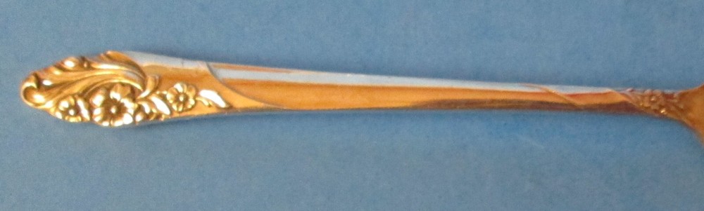 Oneida Community MCM silver plate Evening Star 1950 Meat Serving Fork