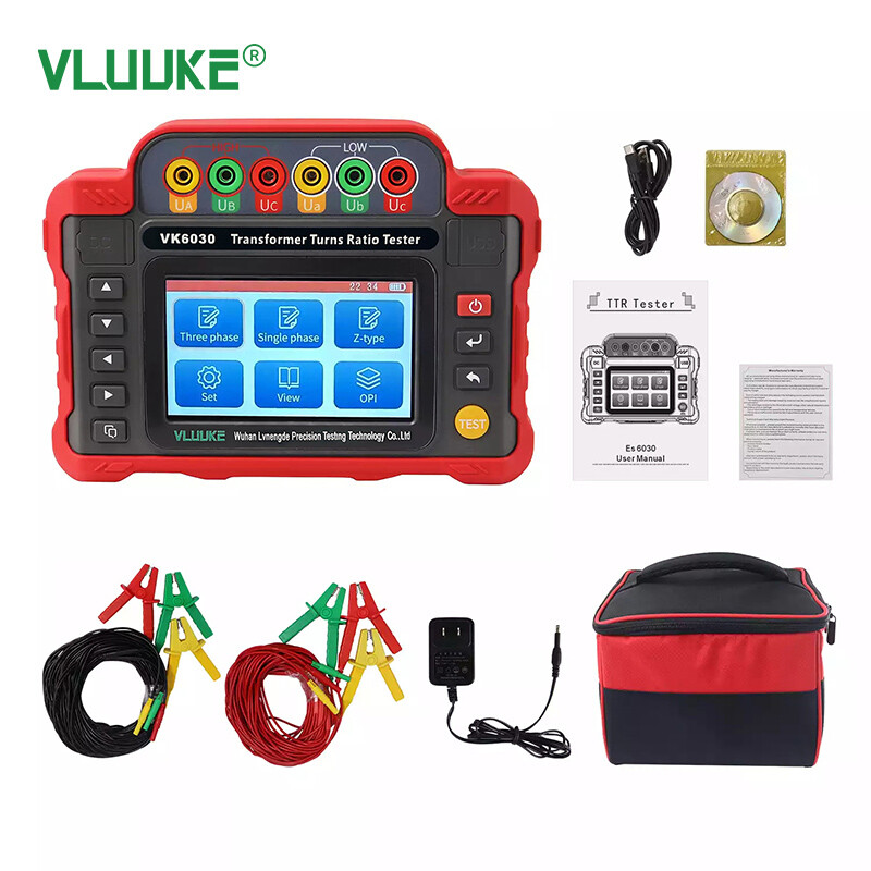 Handheld Transformer Turns Ratio Tester Ratio Group Meter 3 Phase Single Phase