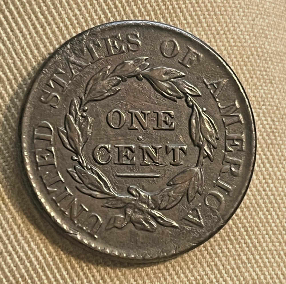 1827 Coronet head cent , better date & Grade