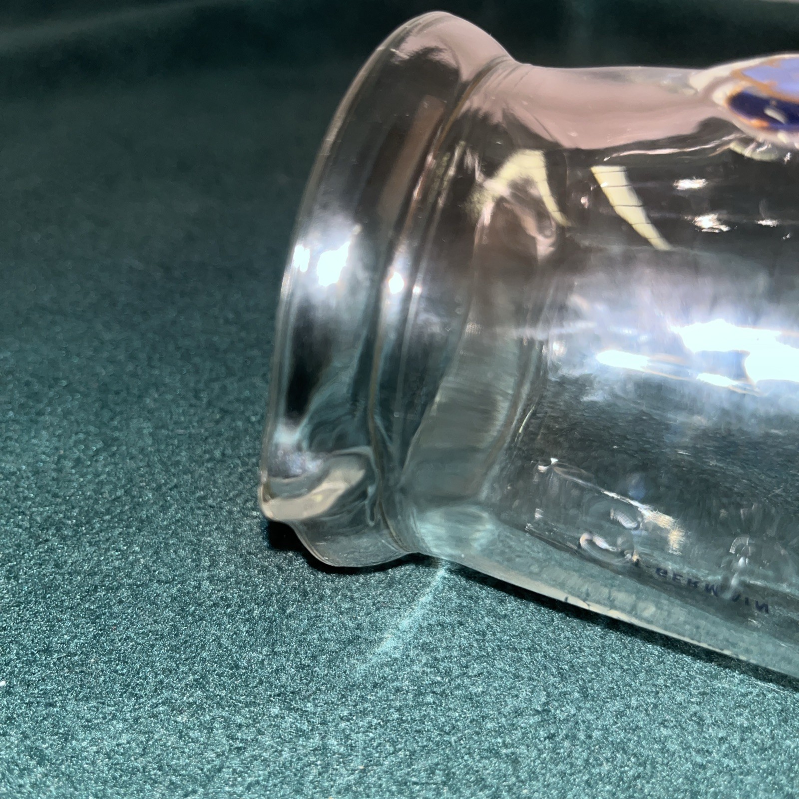 VTG St. Germain Special Liqueur 1L Cocktail Carafe with Recipe Markings, NO ROD