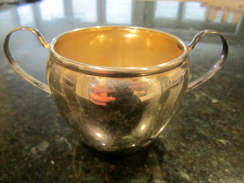 VINTAGE PREISNER SOLID STERLING SUGAR BOWL 69 GRAMS