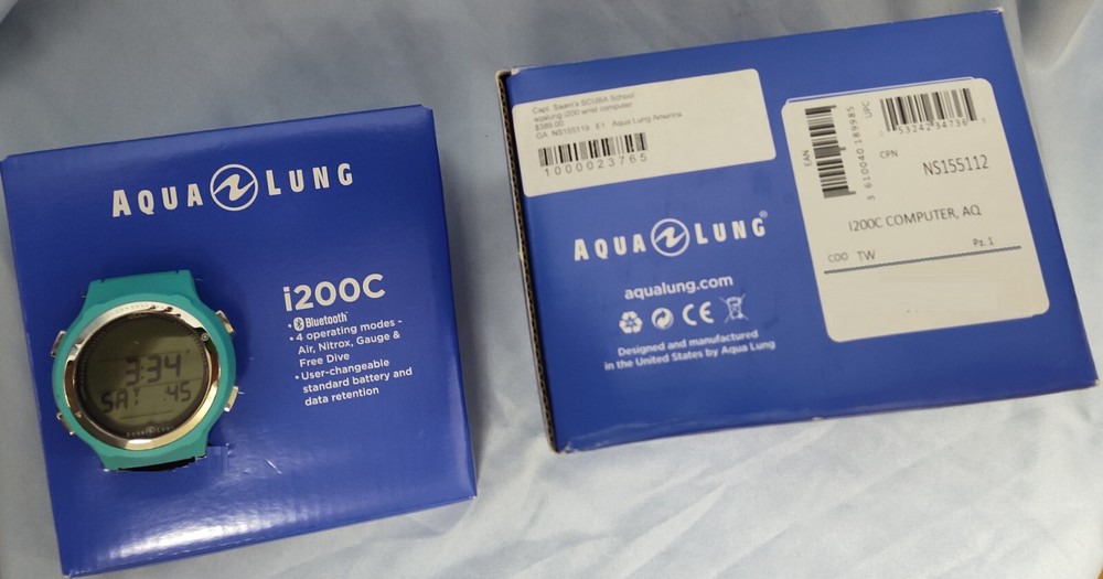 Aqualung I200C Wrist computer Customer Return, Never Wet