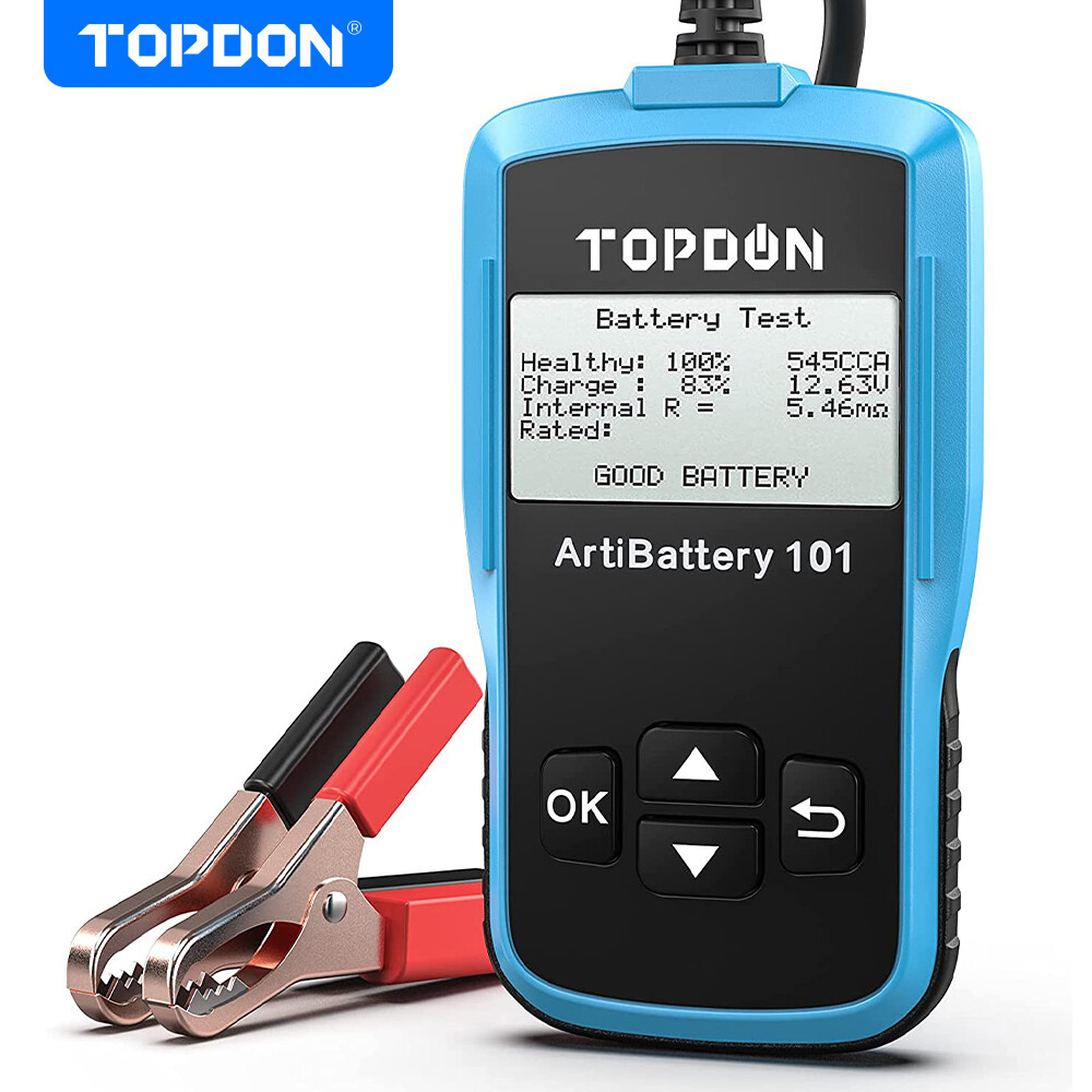 TOPDON AB101 Car Battery Tester 12V Load Tester Charging System Analyzer