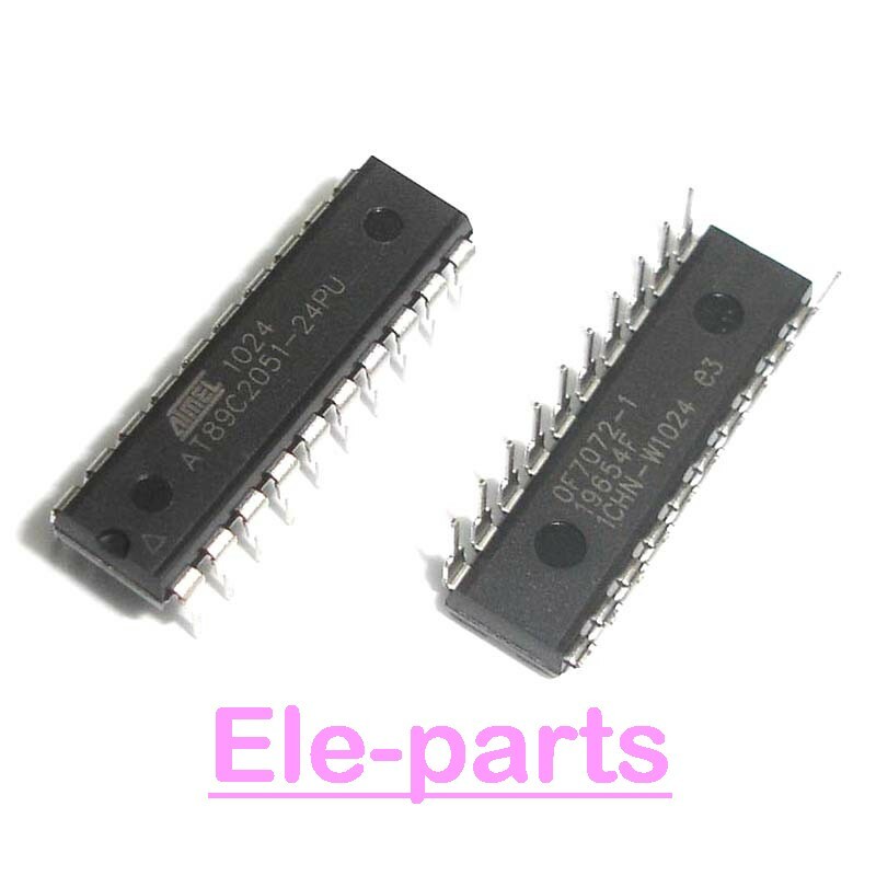 10 PCS AT89C2051-24PU DIP20 AT89C2051 8-bit Microcontroller with 2K Bytes Flash