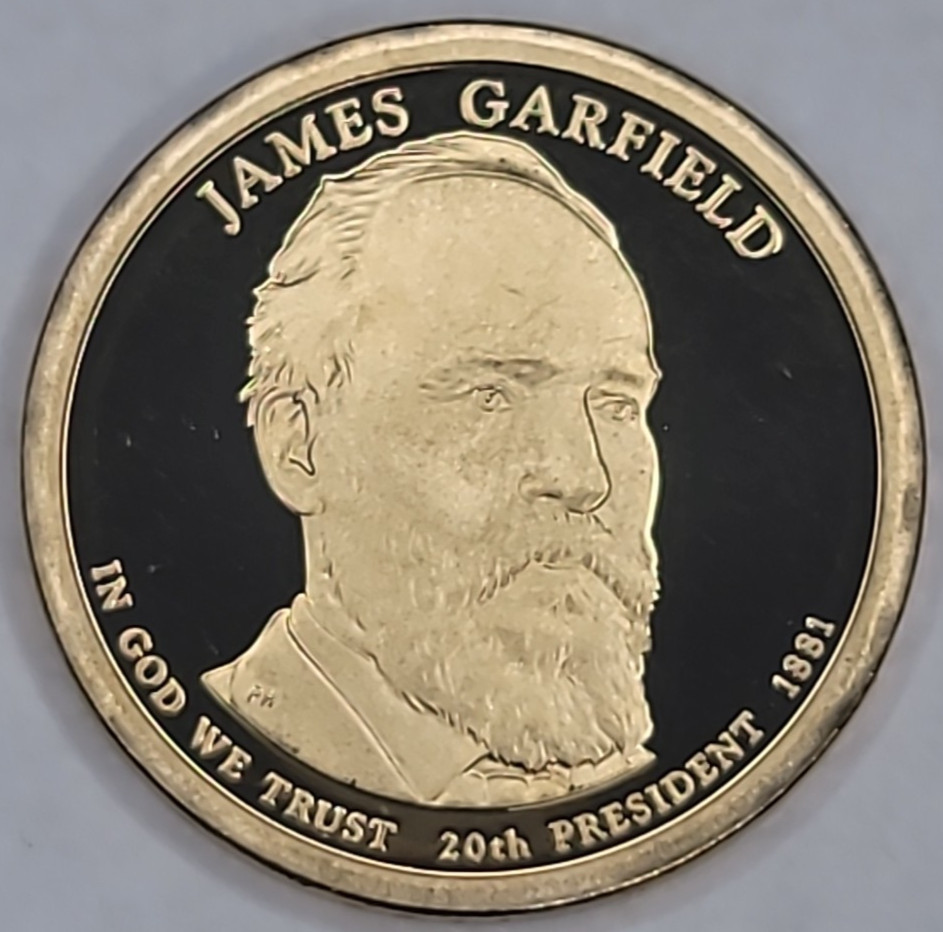 2011 S PROOF PRESIDENTIAL JAMES GARFIELD DOLLAR