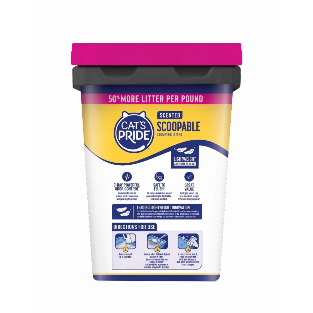 Cat's Pride Scented Scoopable Cat Litter, 12 lb Jug