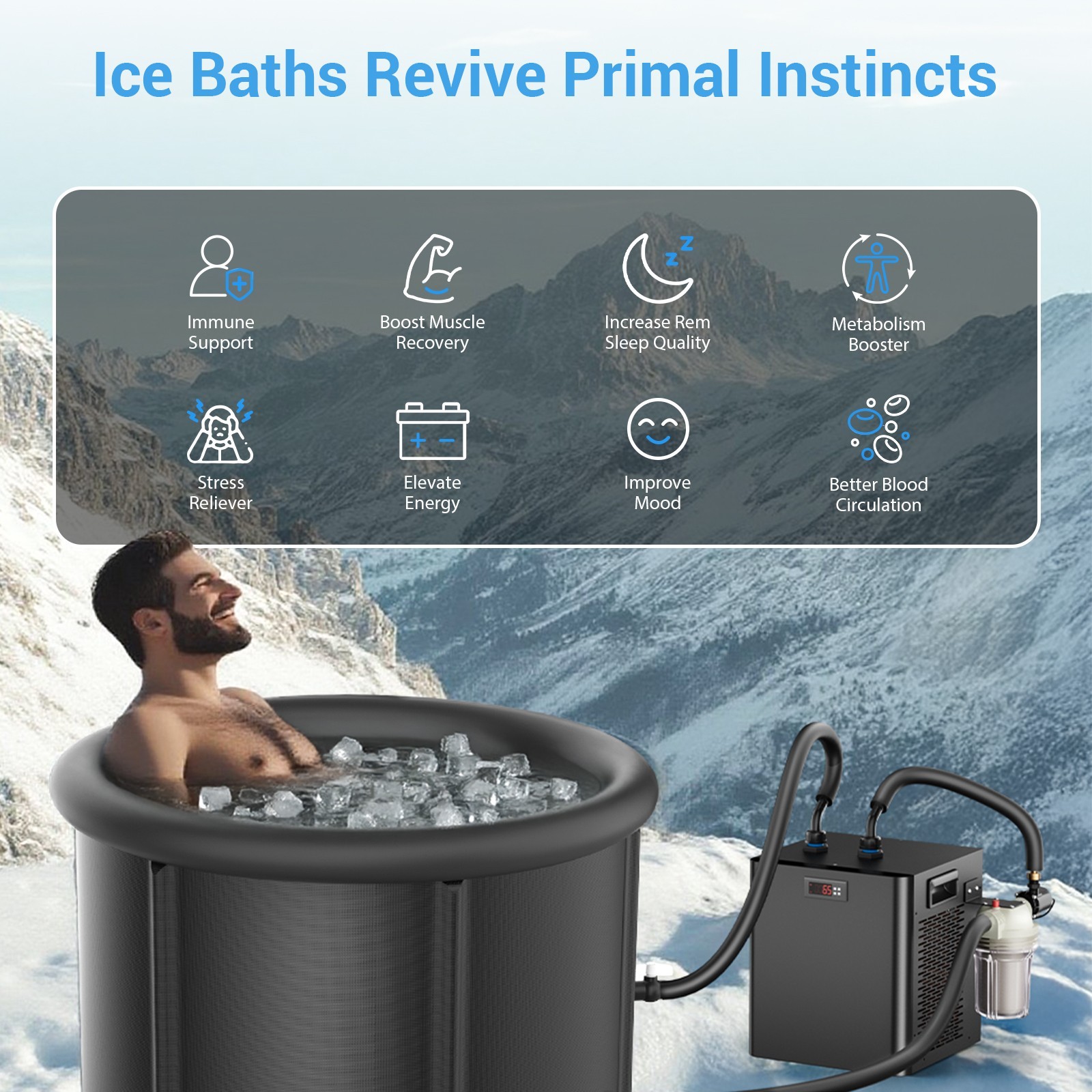 Pro Water Chiller Cold Plunge Ice Bath Chiller Cooler with Built Filter And Pump