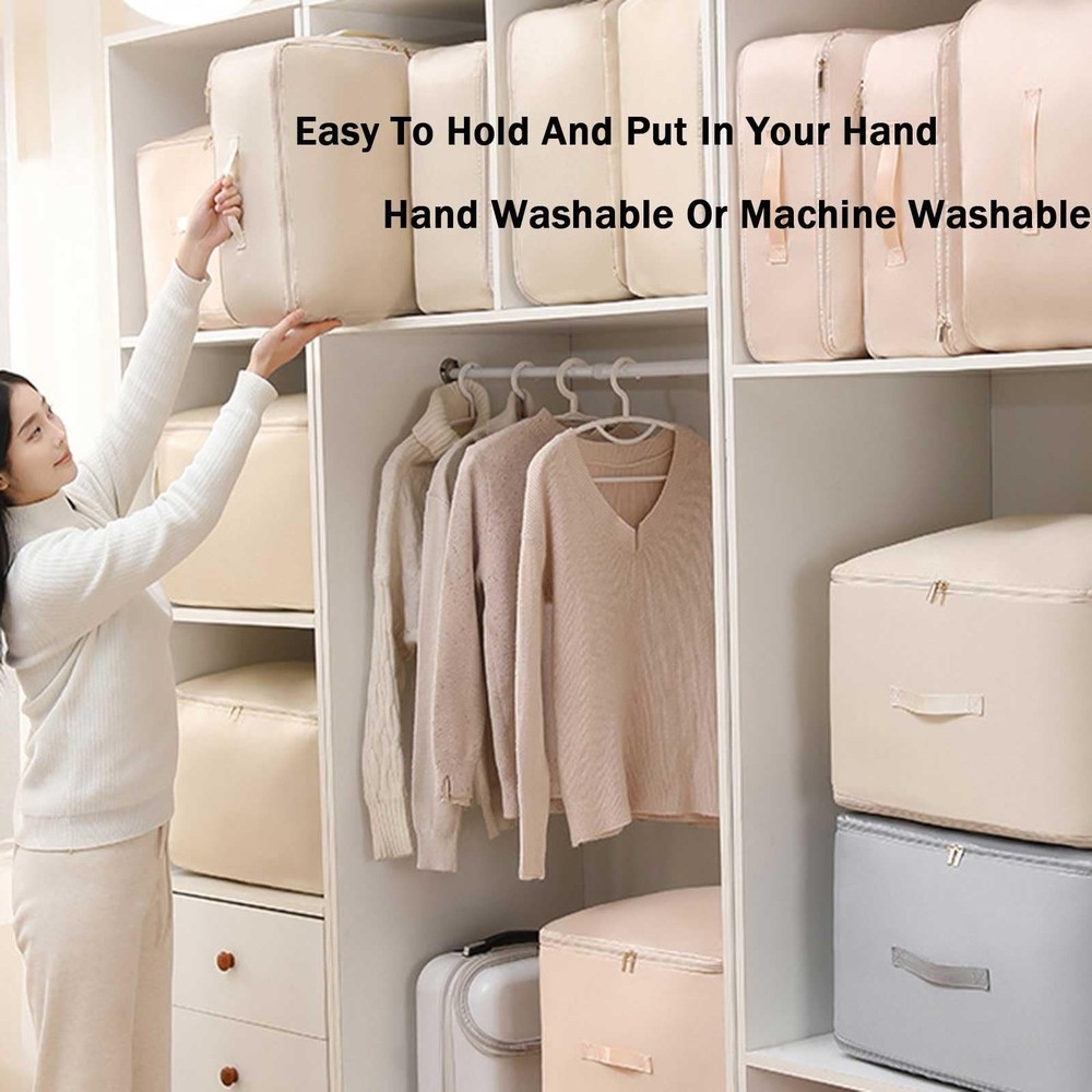 2PCS Ultra Space Saving Self Compression Organizer,Dustproof And Moisture-Pro...