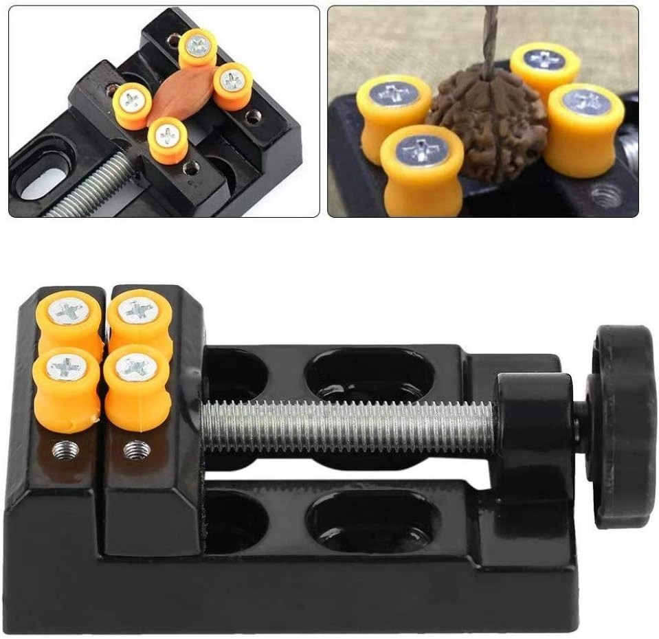 8 Hole Mini Multi-Function Flat Vise Clamp Bed Aluminum Alloy Bench Press Vice