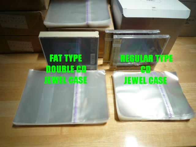 Resealable Outer Plastic Sleeves for FAT TYPE DOUBLE CD Jewel Cases 100 pieces