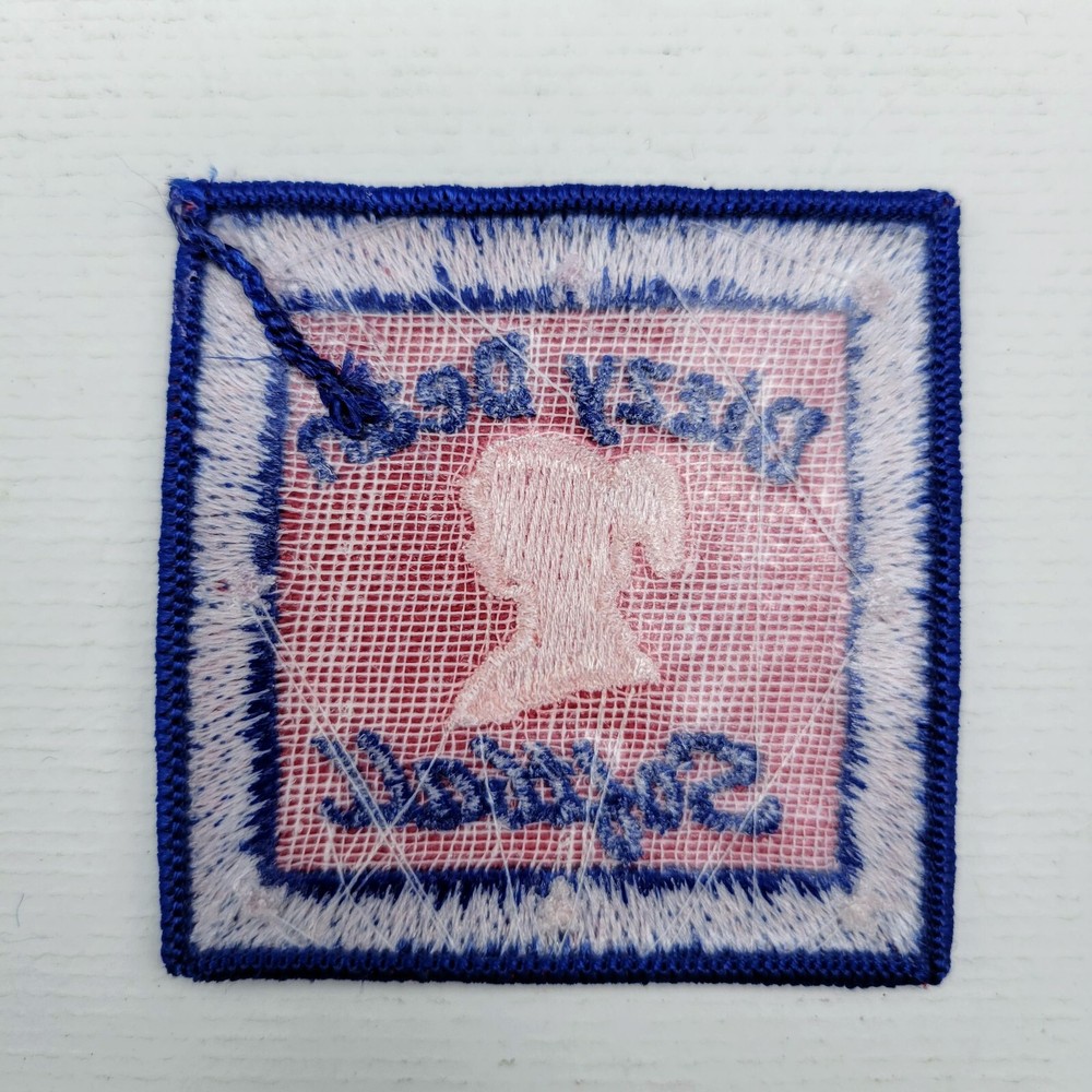 Vintage Dizzy Dean Softball Embroidered Patch - 2.5": Square