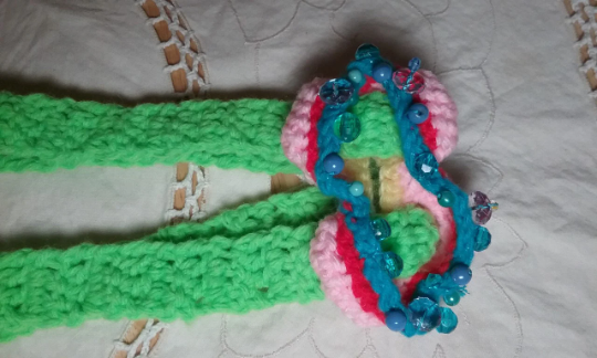 Hand Crochet Hippy Psychedelic Shoulder Bag