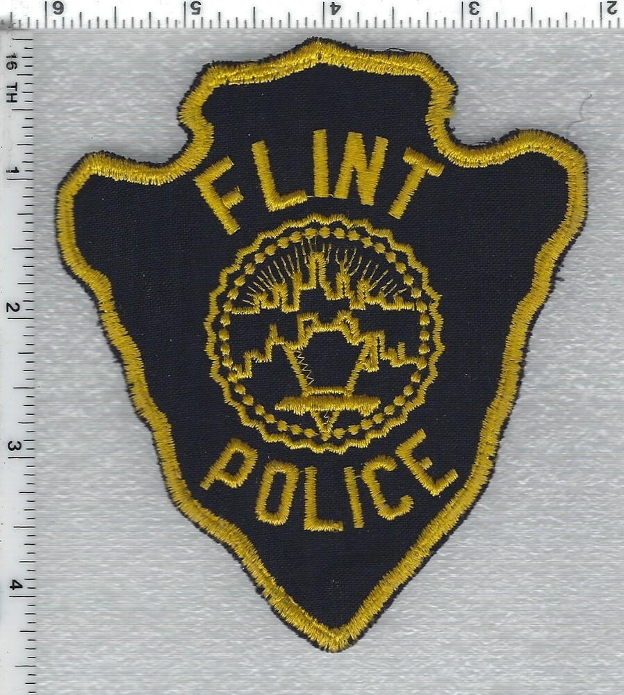 Flint Police (Michigan) Black Shoulder Patch version 2