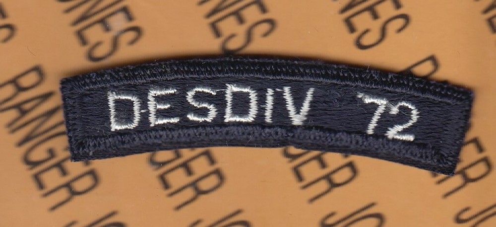USN Navy Destroyer Division DESDIV 72 Tab 3" arc patch
