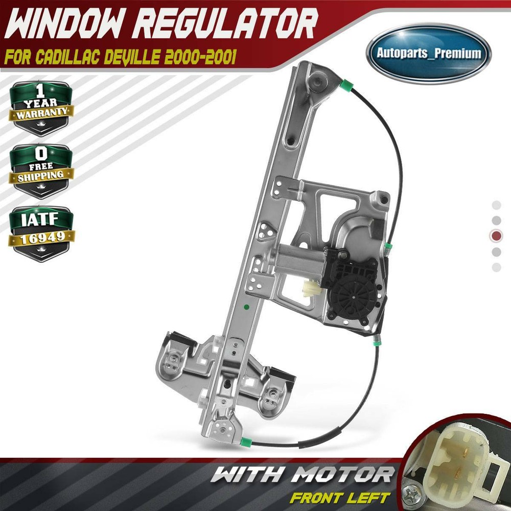 Front Left Driver Side Window Regulator w/ Motor for Cadillac DeVille 2000 2001