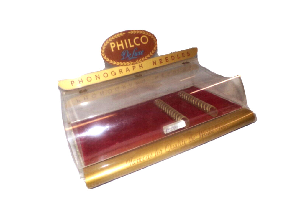 40's PHILCO PHONOGRAPH NEEDLE STORE DISPLAY