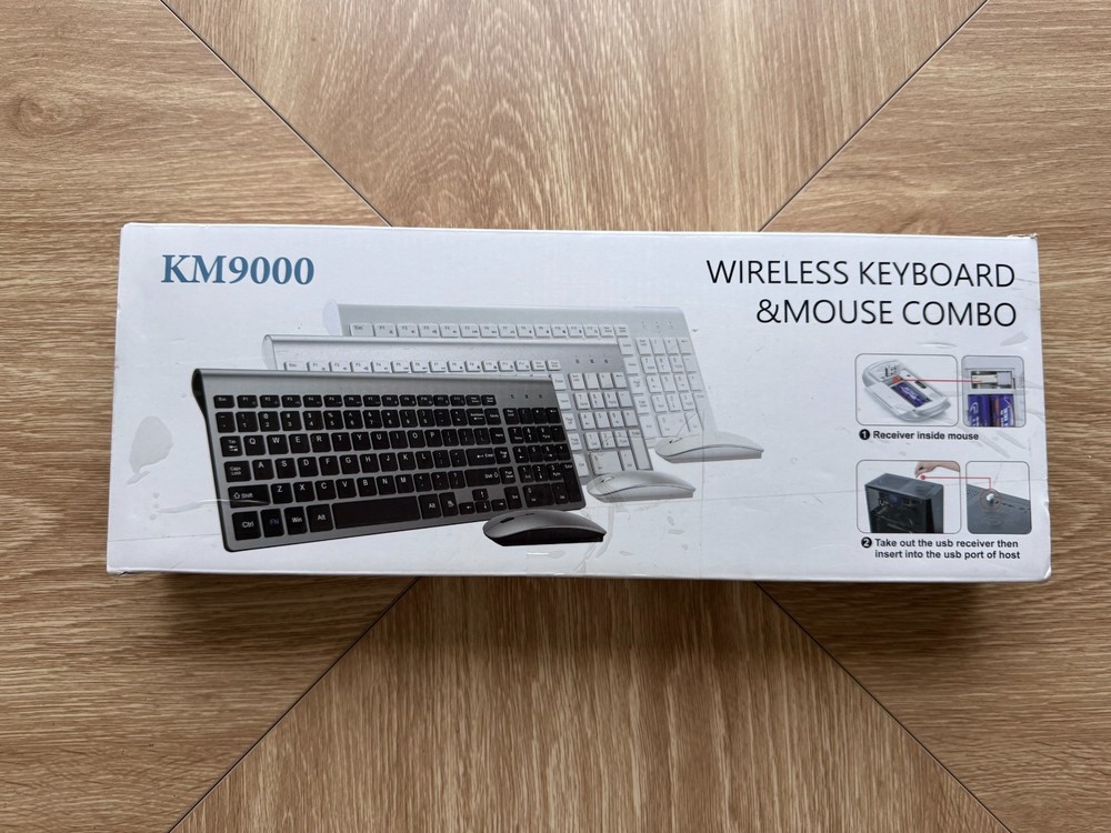 Wireless Ultra Thin Keyboard and Mouse Combo KM9000