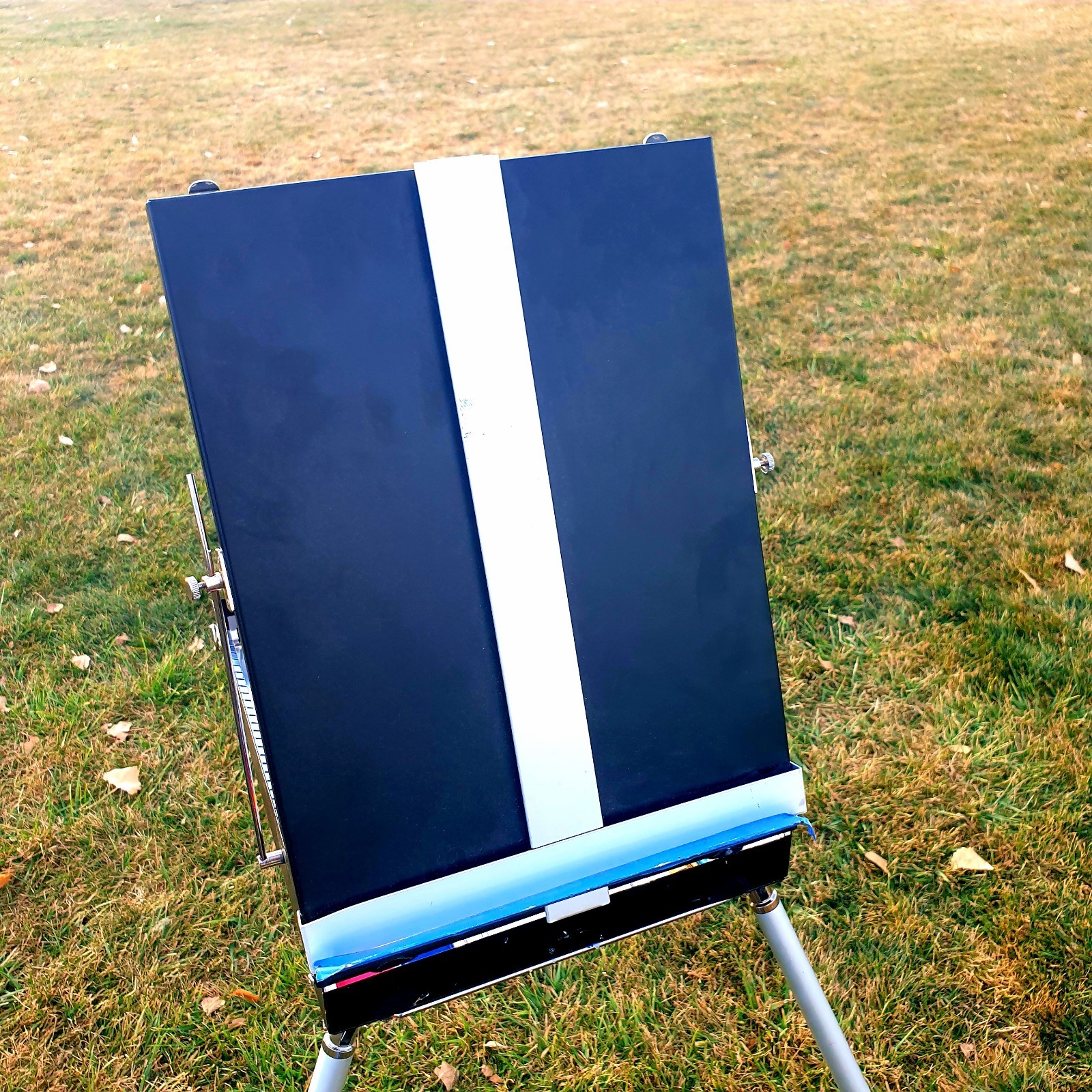 PORTABLE ARTIST EASEL - FULLY ADJUSTABLE STURDY ALUMINUM GREAT CONDITION - ROLFS