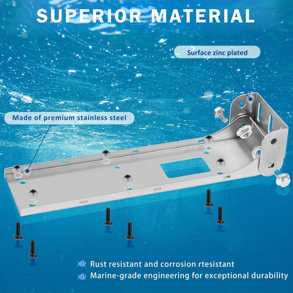 000-12603-001 Transom Mount Bracket for StructureScan 3D, Silver