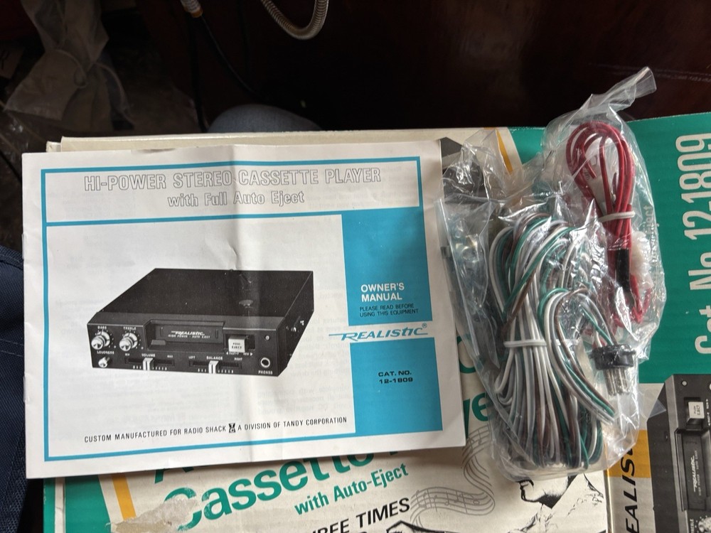 Realistic Cassette Player NIB.