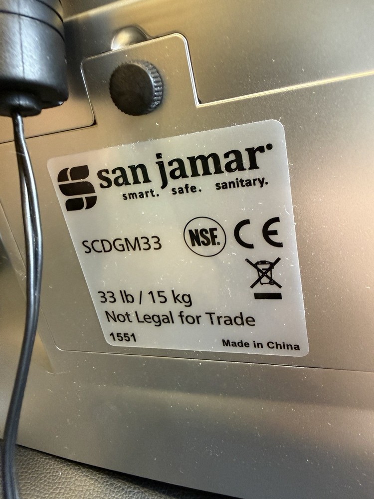 San Jamar ESCM3315 33 lb MSeries Multifunctional Scale