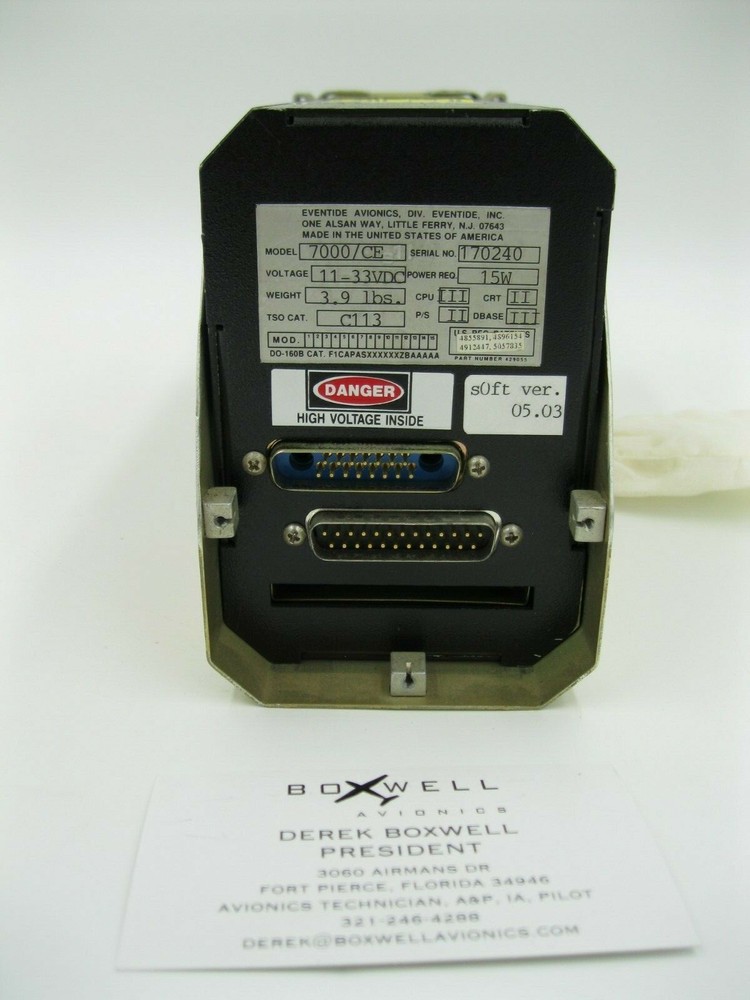 Eventide Argus Color Moving Map Display 7000/CE