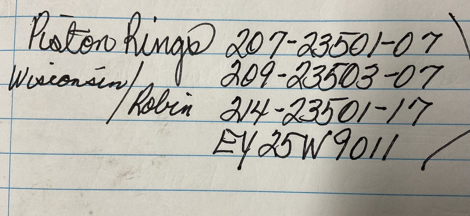 NEW Mixed LOT OF WISCONSIN Piston Rings 4 Different Sets OEM